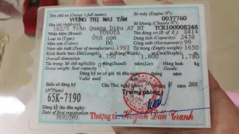 Toyota Van 1991 - Bán ô tô Toyota Van đời 1991, màu đỏ