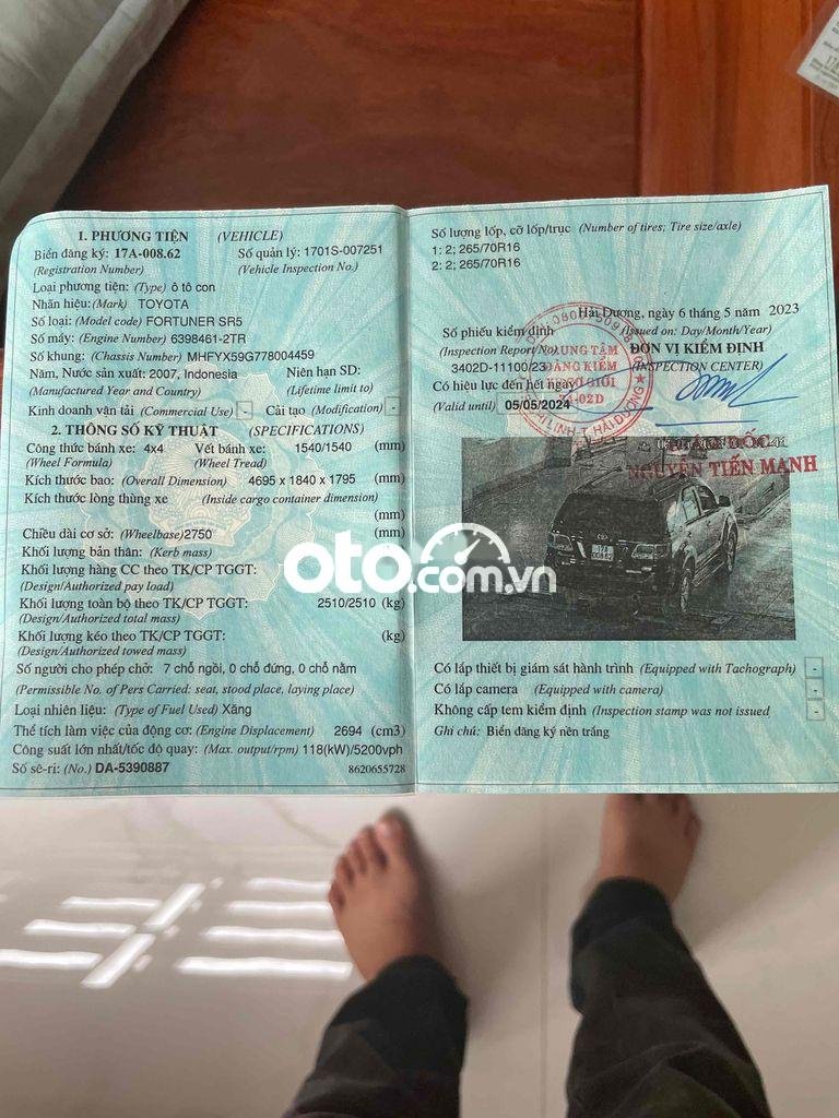 Toyota Fortuner bán 2007 - bán
