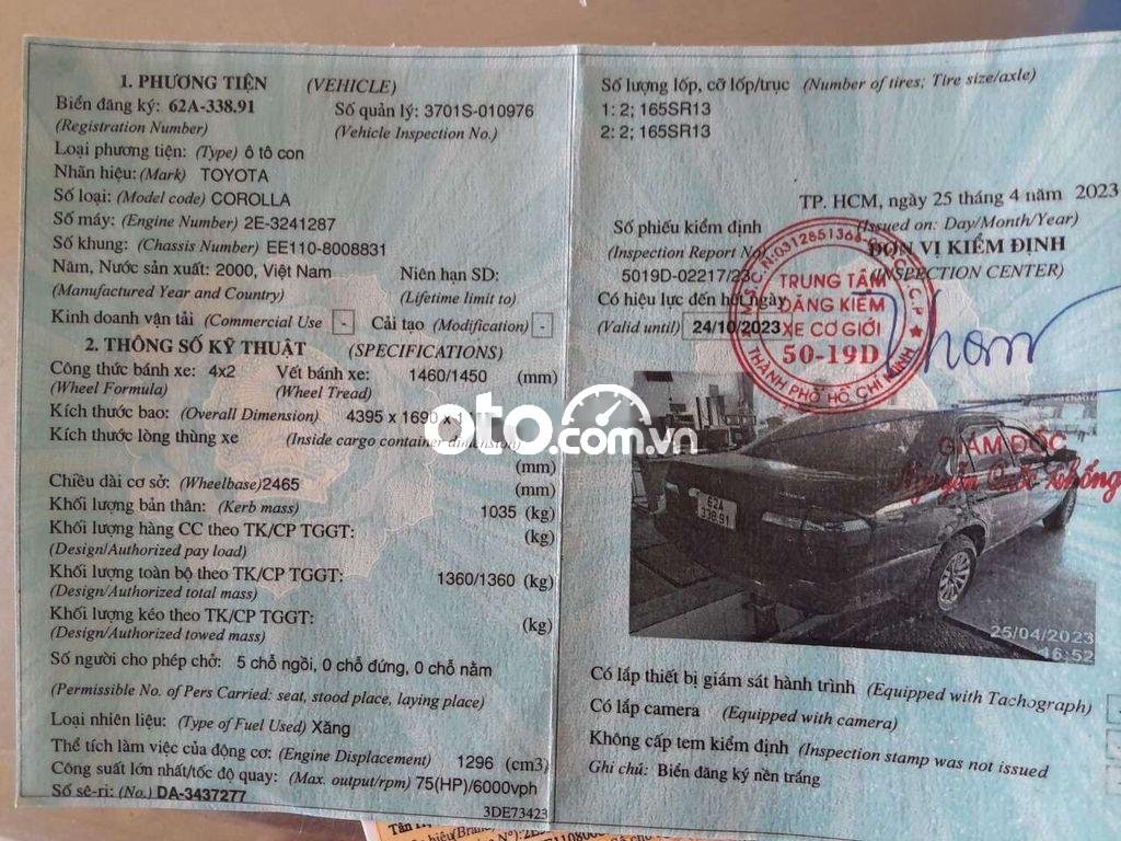 Toyota Corolla Cần bán xe  corola 2000 - Cần bán xe toyota corola