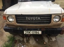 Toyota Land Cruiser   1984 - Bán xe cũ Toyota Land Cruiser đời 1984, màu trắng, nhập khẩu giá 42 triệu tại Hà Nội