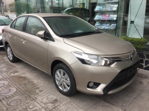 Toyota Vios 1.5E 2016 - Thăng bán xe Toyota Vios 1.5E số sàn 2016 màu vàng cát - Xe chạy 1 vạn đẹp như mới, có trả góp - Xem ngay