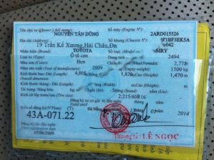 Toyota Camry LE AT 2009 - Cần bán xe Toyota Camry LE AT đời 2009, màu đen, nhập khẩu chính chủ, giá 760tr