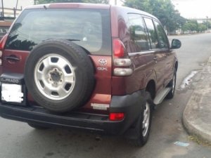 Toyota Prado 2002 - Bán ô tô Toyota Prado đời 2002, màu đỏ, nhập khẩu Nhật Bản