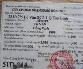 Toyota Hiace   1999 - Bán ô tô Toyota Hiace đời 1999, màu bạc