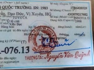 Toyota Innova   G  2007 - Cần bán gấp Toyota Innova G 2007, màu bạc còn mới