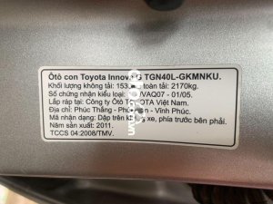 Toyota Innova G  2011 - Cần bán Toyota Innova G 2011, màu bạc, giá cạnh tranh