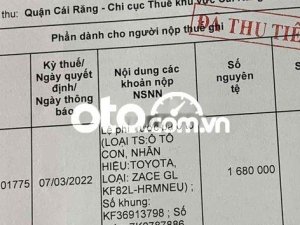 Toyota Zace 2015 - Cần bán xe Toyota Zace sản xuất năm 2015, hai màu, xe nhập