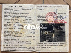 Toyota Innova Xe gia đình chạy 2021 - Xe gia đình chạy