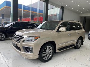 Toyota Land Cruiser Lexus LX570 2015 - Bán Lexus LX570 màu vàng cát,sản xuất 2015,1 chủ từ đầu, full hoá đơn.