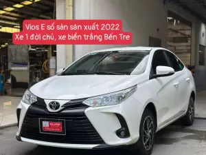 Toyota Van 2022 - Bán xe Vios E số sàn sx 2022. xe 1 chủ biển số trắng chạy 103.000 km 