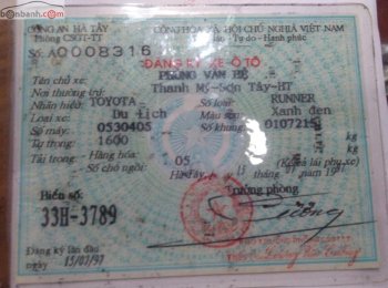 Toyota 4 Runner 1993 - Bán Toyota 4 Runner năm sản xuất 1993, nhập khẩu nguyên chiếc, giá 90tr