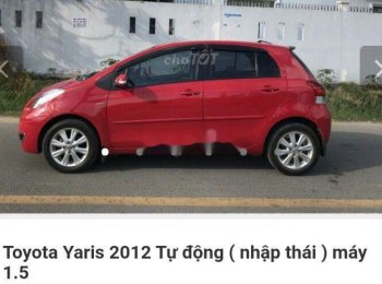 Toyota Yaris  AT 2012 - Cần bán gấp Toyota Yaris AT đời 2012, màu đỏ, nhập khẩu nguyên chiếc