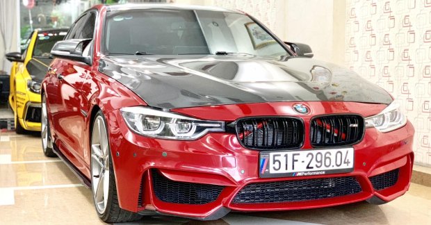 2015 - Cần bán xe BMW 3 Series lên full option đời 2016, màu đỏ, tiền độ gần 1 tỷ